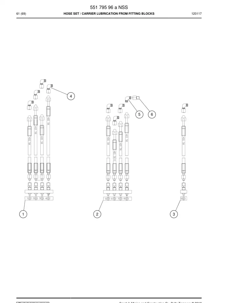 55180540 551 805 40 CONECTOR DE ELEVACIN - Sandvik Technical Drawing