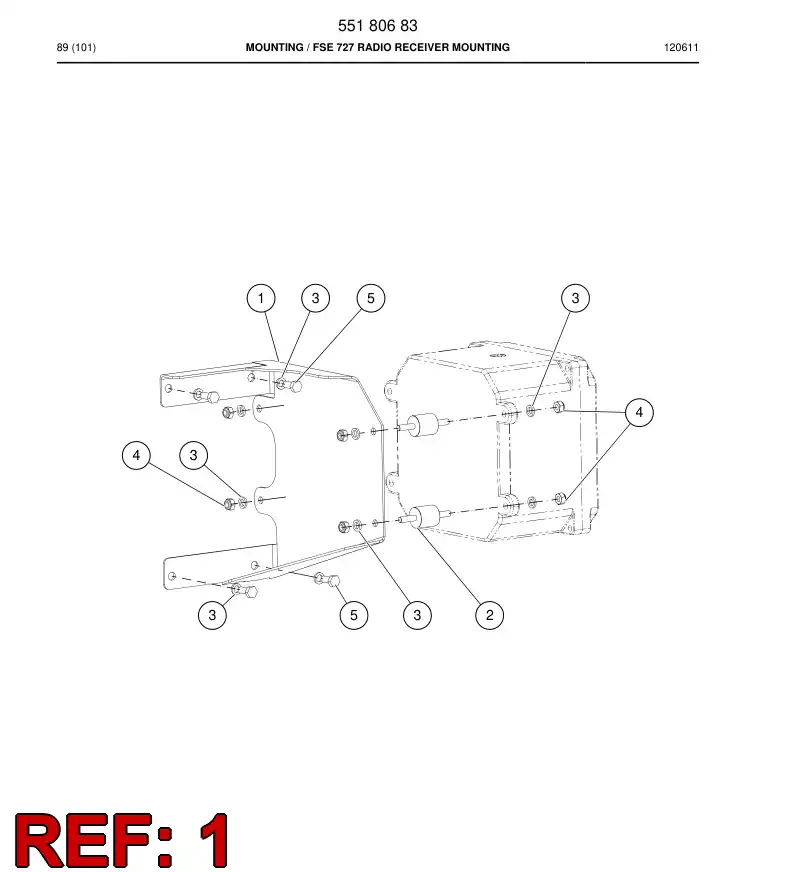 55180585 551 805 85 Plate - Sandvik Technical Drawing