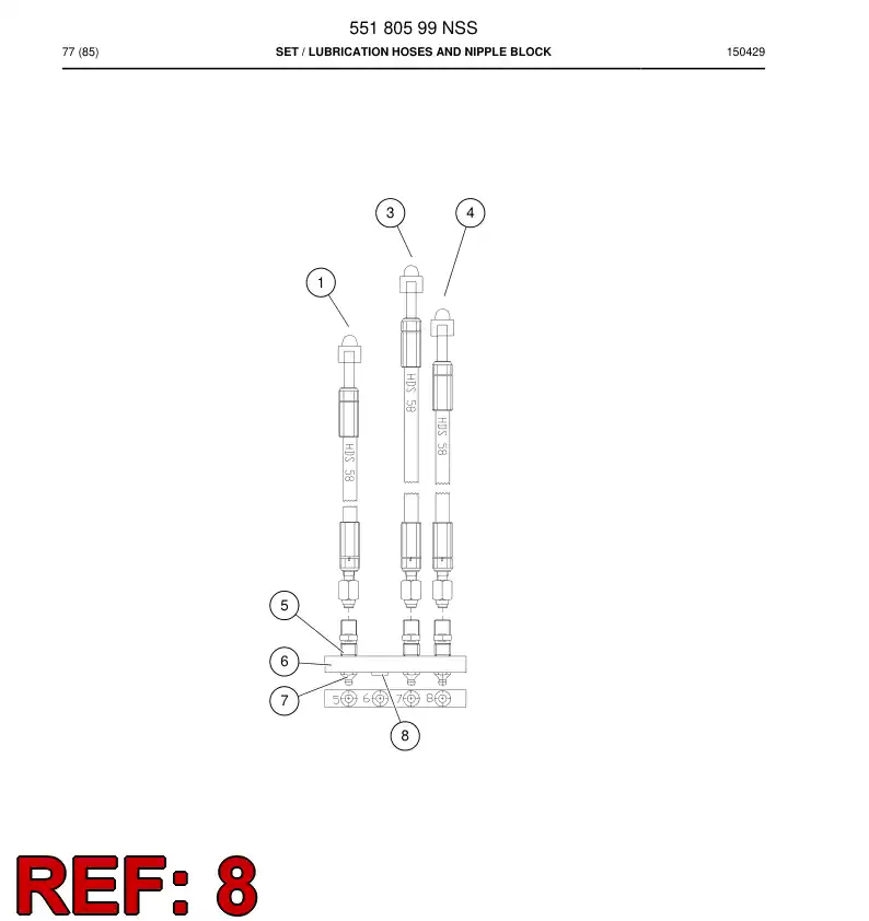 55180610 551 806 10 Plug - Sandvik Technical Drawing