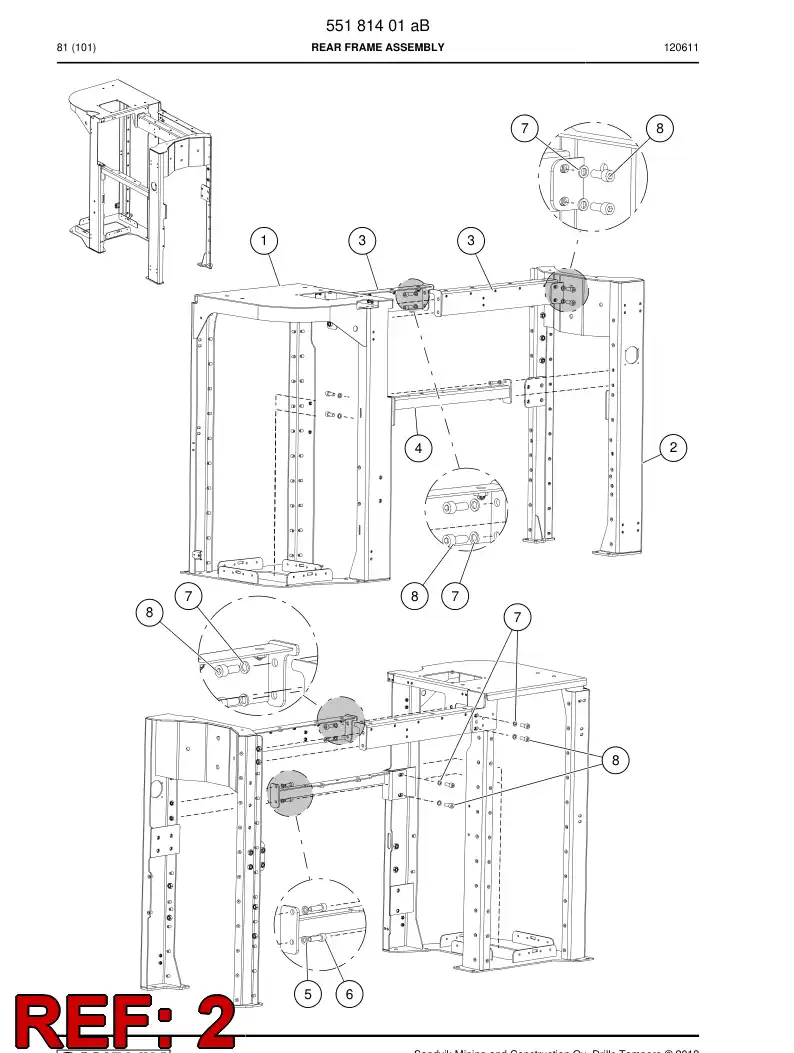 55180617 551 806 17 Assembly - Sandvik Technical Drawing