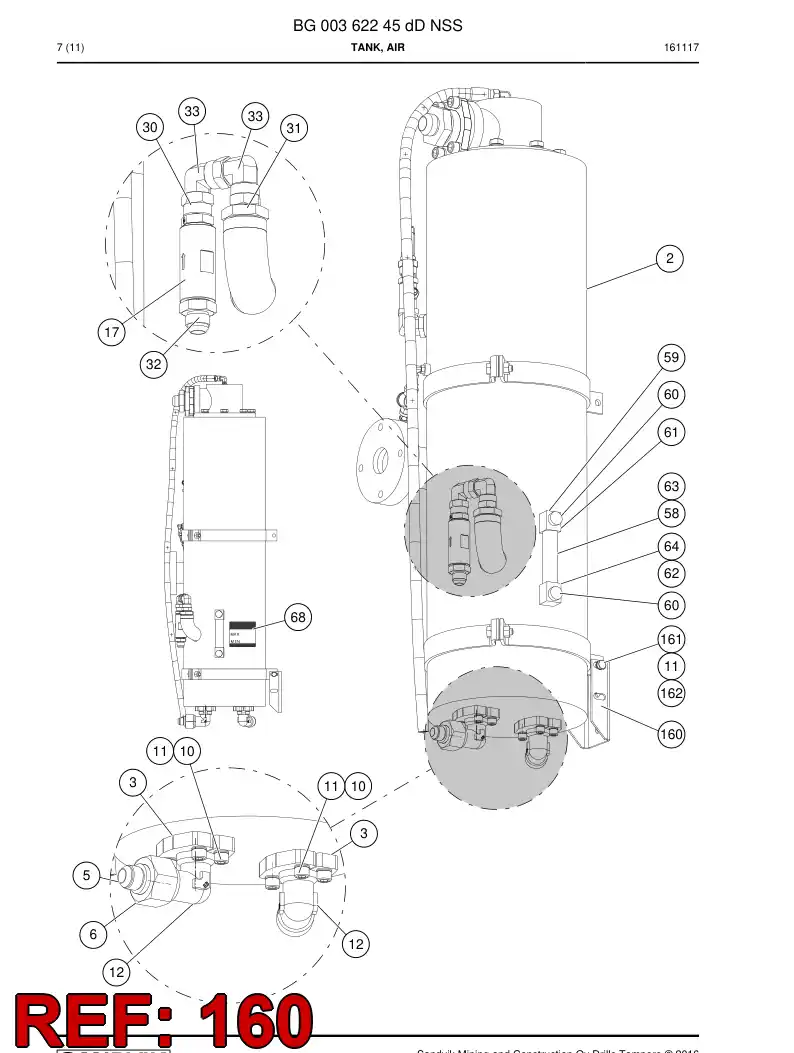 55180699a 551 806 99a Bracket - Sandvik Technical Drawing