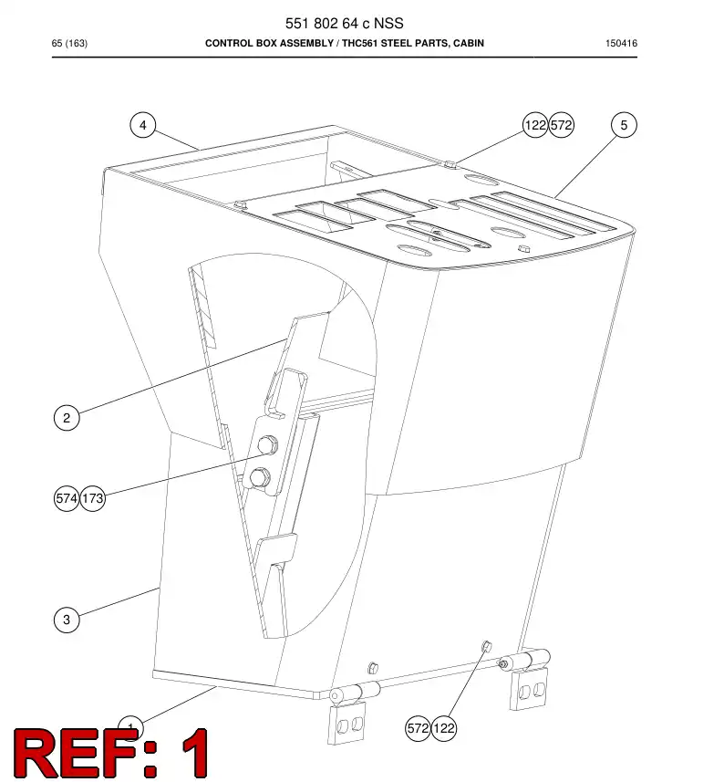 55180715 551 807 15 Bracket - Sandvik Technical Drawing
