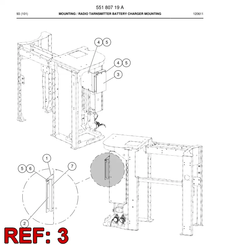 55180744 551 807 44 Rubber sheet - Sandvik Technical Drawing