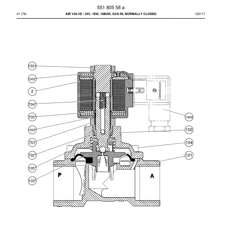 55180754 551 807 54 KIT REPARACIN - Sandvik Technical Drawing