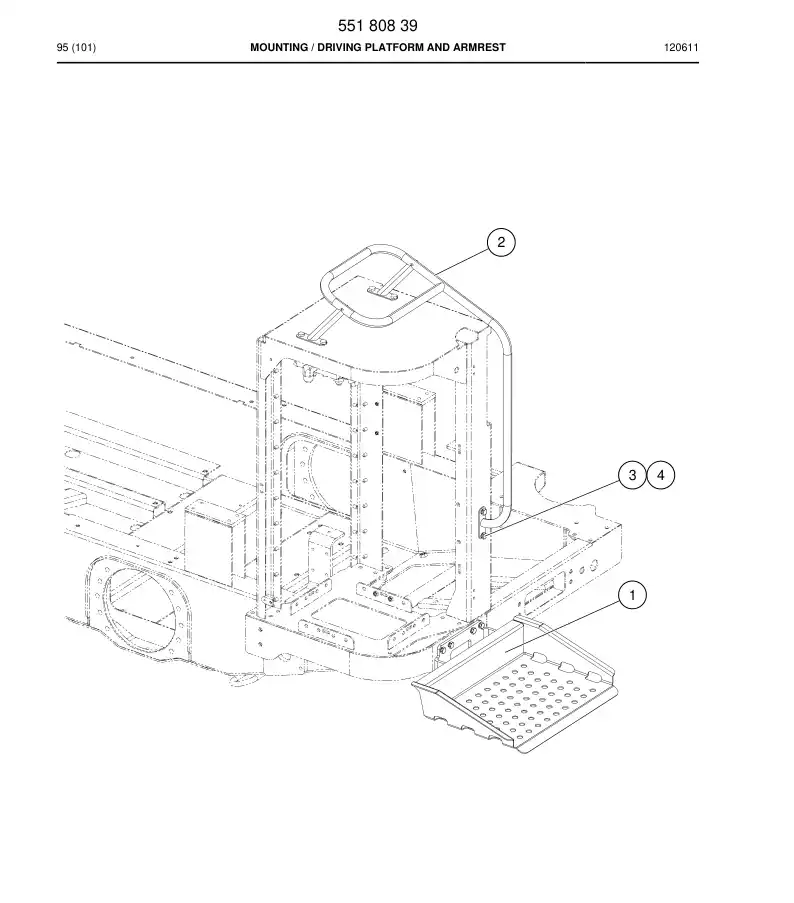 55180839 551 808 39 MOUNTING - Sandvik Technical Drawing