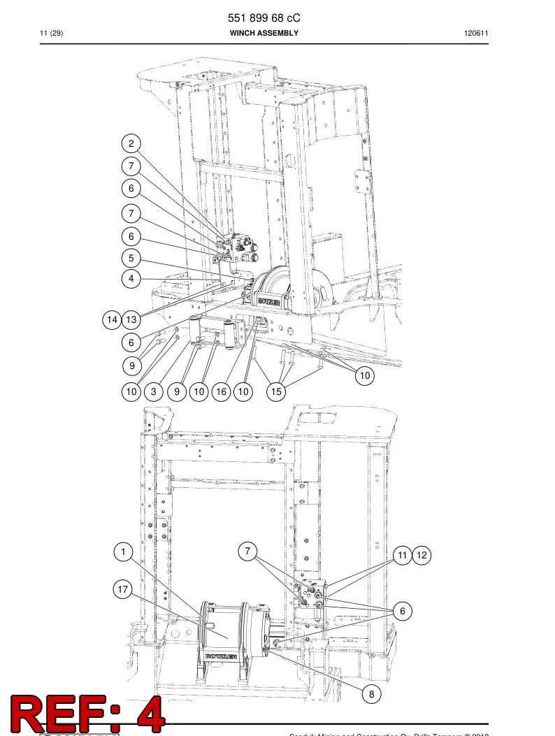 55180860a 551 808 60a Plate - Sandvik Technical Drawing