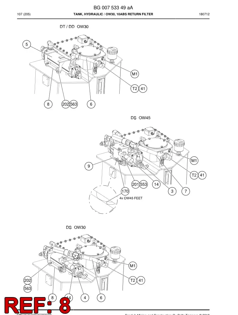 55180892 551 808 92 Clip - Sandvik Technical Drawing