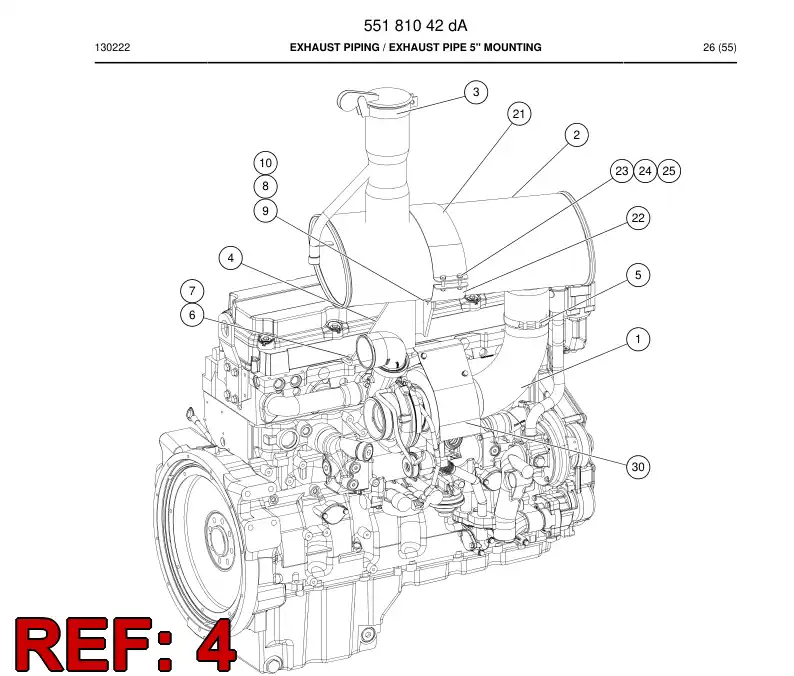 55181045 551 810 45 Supporting block - Sandvik Technical Drawing