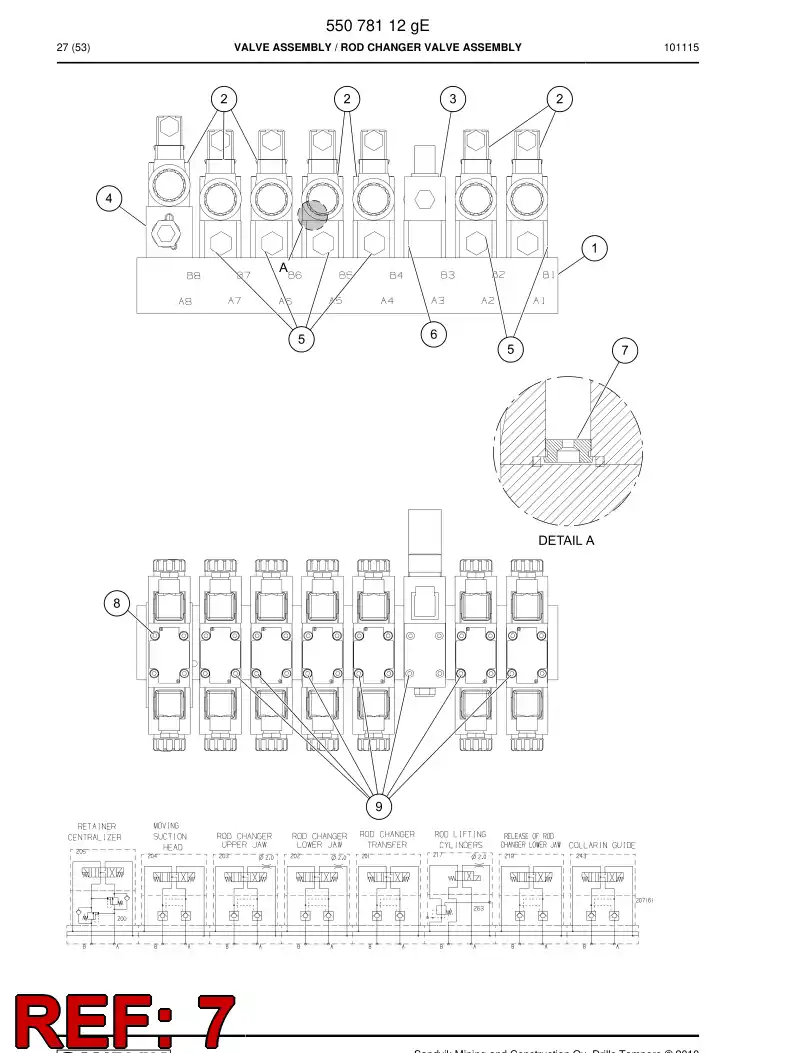 55181054 551 810 54 Orifice - Sandvik Technical Drawing