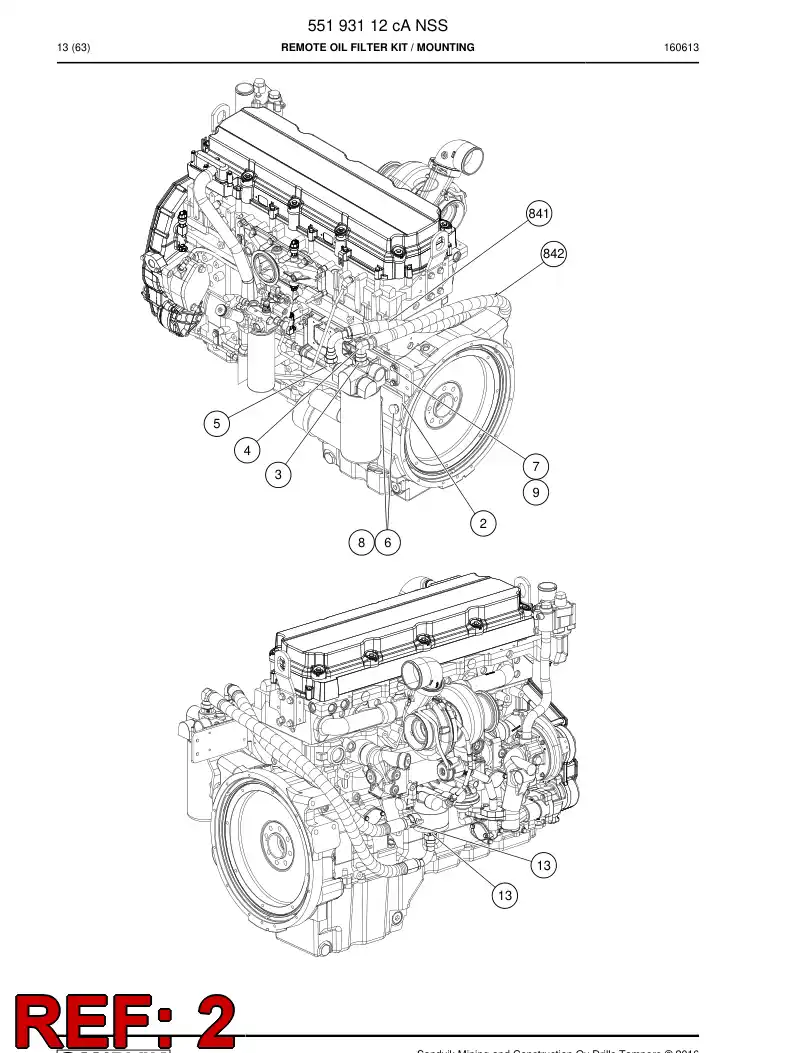 55181098c 551 810 98c Bracket - Sandvik Technical Drawing