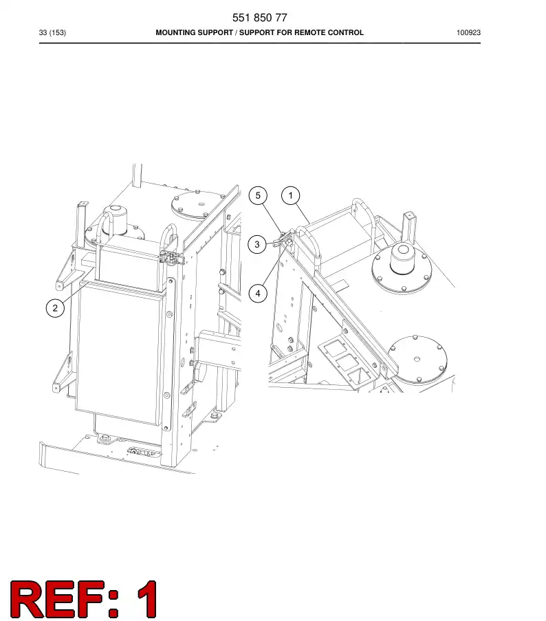 55181189 551 811 89 BRACKET - Sandvik Technical Drawing
