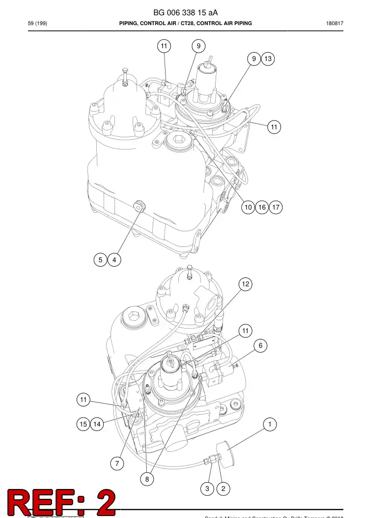 55181317 551 813 17 COPPER SEAL - Sandvik Technical Drawing
