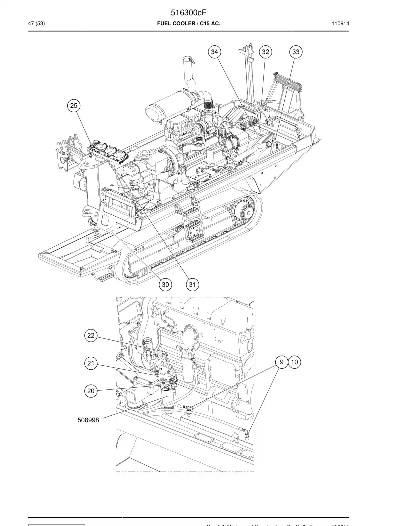 55181343 551 813 43 Refrigeration hose assembly - Sandvik Technical Drawing
