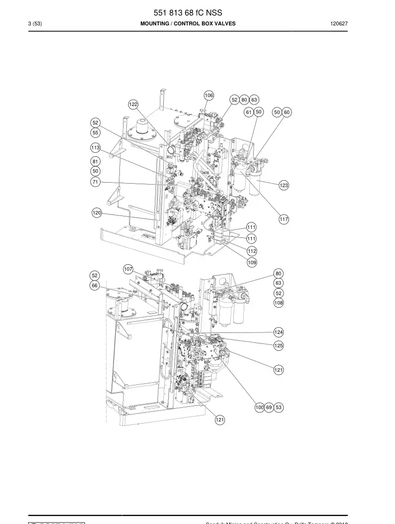 55181368f 551 813 68f Mounting - Sandvik Technical Drawing