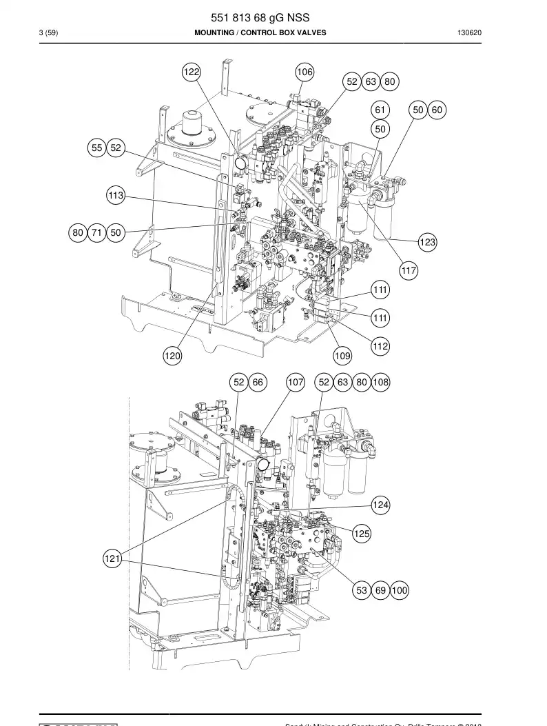 55181368g 551 813 68g Mounting - Sandvik Technical Drawing