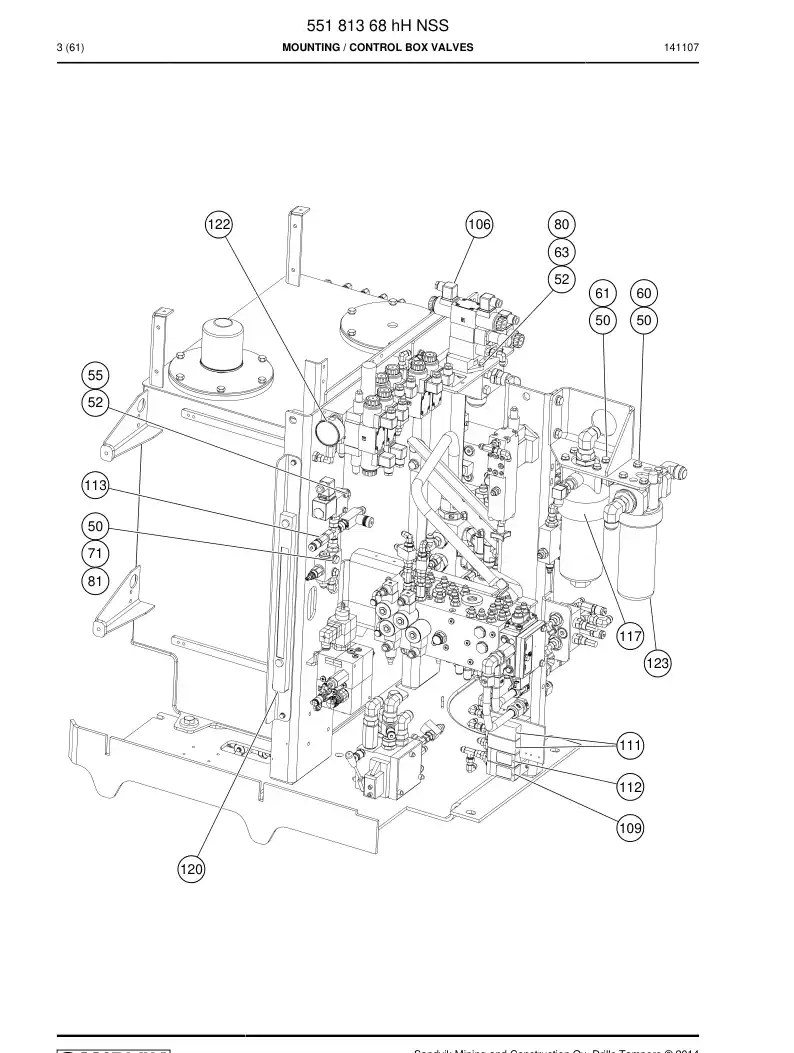 55181368h 551 813 68h Mounting - Sandvik Technical Drawing