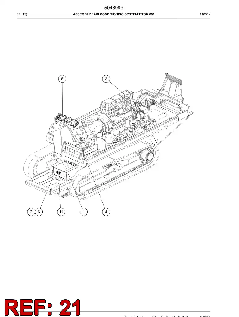 55181396 551 813 96 Adapter - Sandvik Technical Drawing