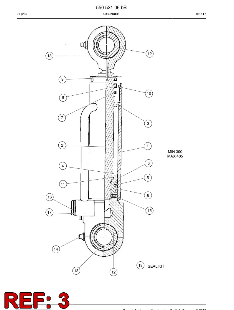 55181459 551 814 59 Cover, Front - Sandvik Technical Drawing