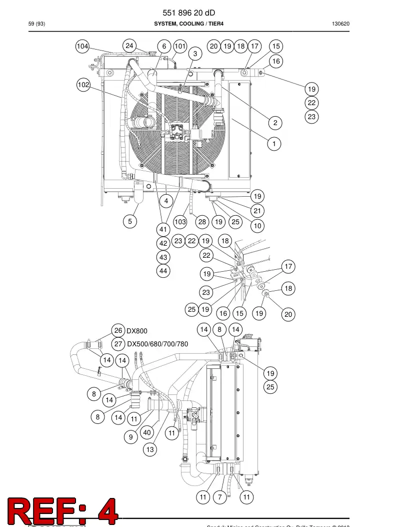 55181589b 551 815 89b Cooling tube - Sandvik Technical Drawing