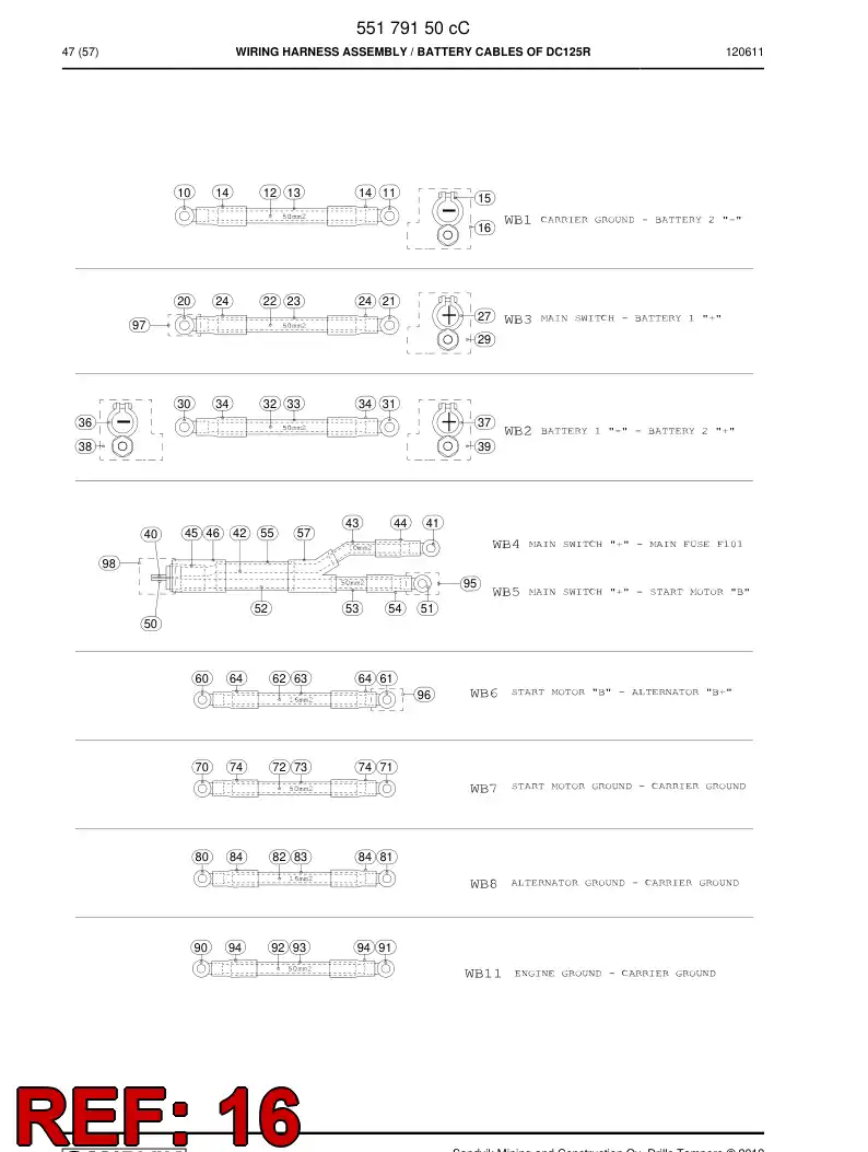 55181597 551 815 97 Guard - Sandvik Technical Drawing