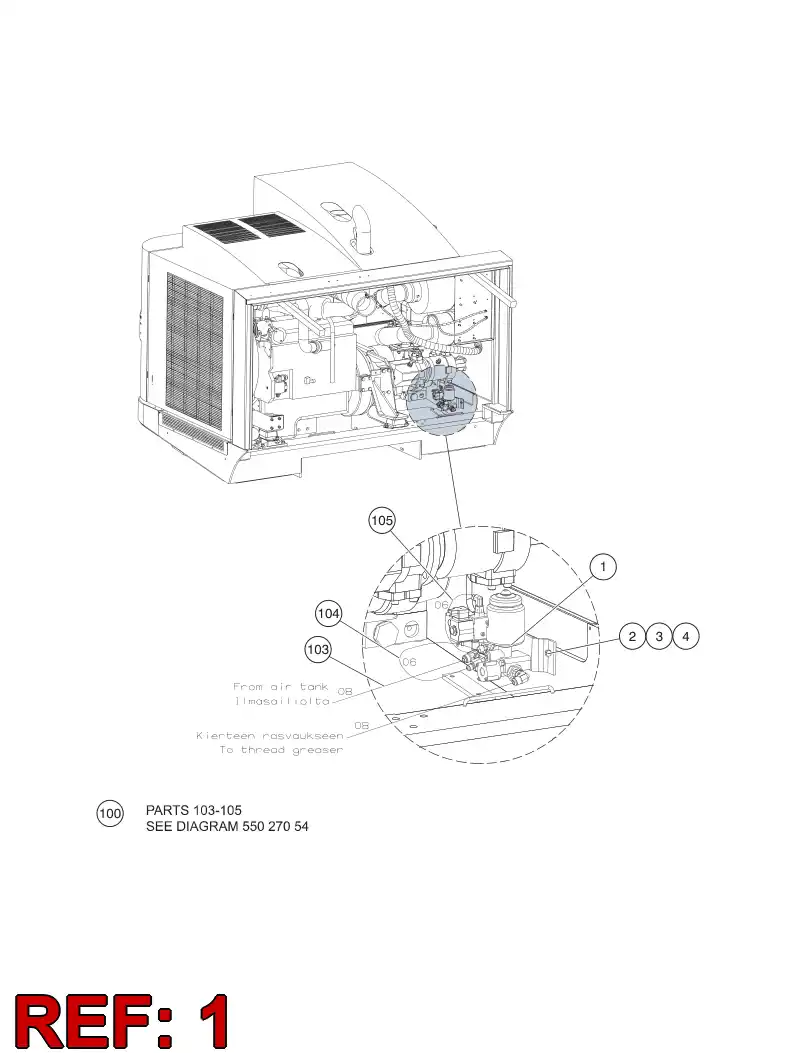 55181611 551 816 11 ANTI-FREEZE KIT - Sandvik Technical Drawing