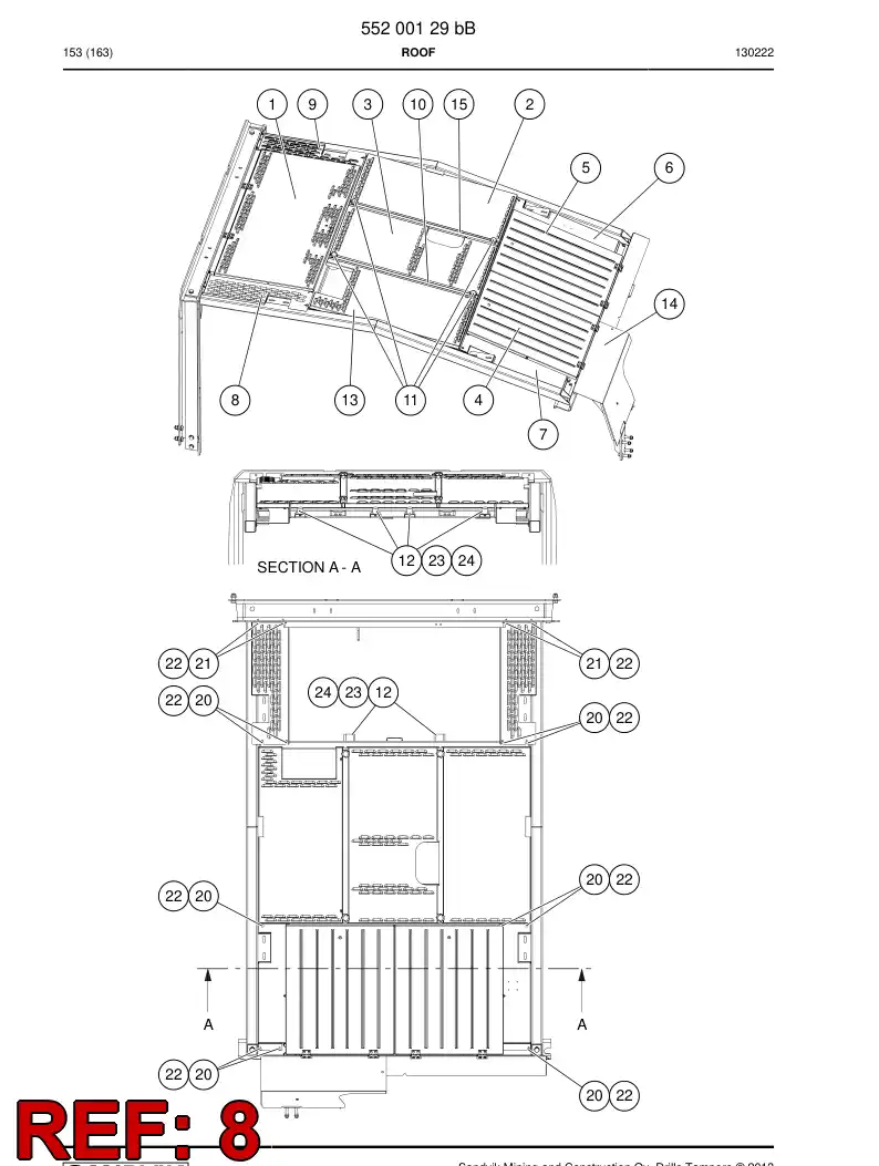 55181622a 551 816 22a Cover - Sandvik Technical Drawing
