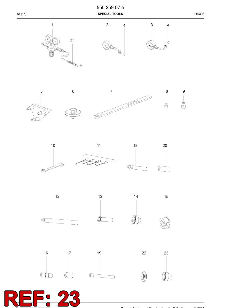 55181653 551 816 53 Punch - Sandvik Technical Drawing