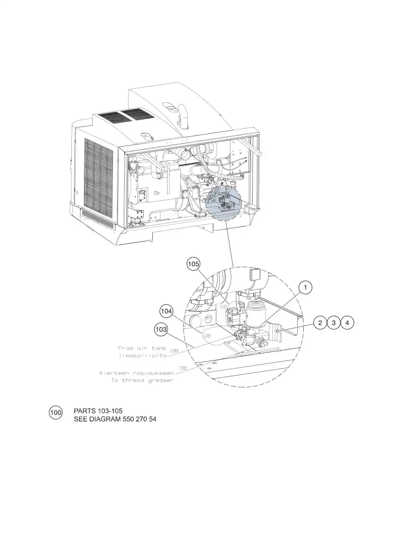 55181690 551 816 90 ANTI-FREEZE KIT - Sandvik Technical Drawing