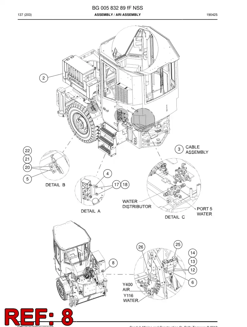 55181717 551 817 17 Nozzle - Sandvik Technical Drawing