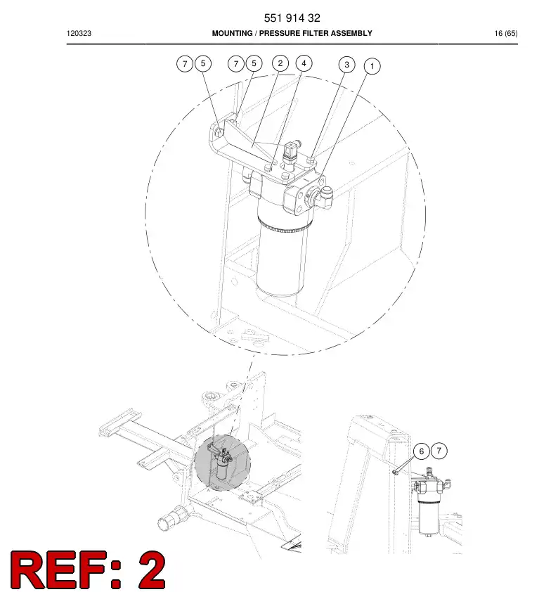 55181733 551 817 33 Bracket - Sandvik Technical Drawing
