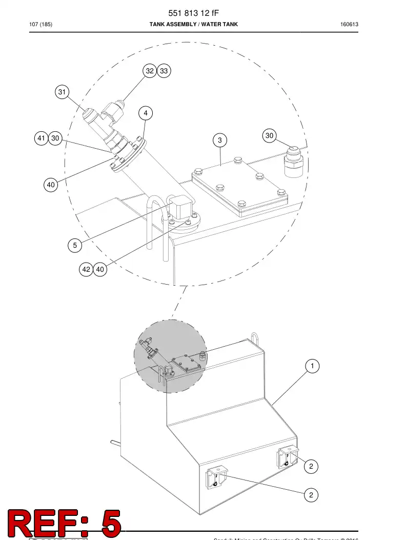 55181827a 551 818 27a Sensor - Sandvik Technical Drawing
