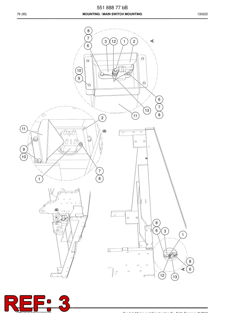 55181878b 551 818 78b Washer, Retaining - Sandvik Technical Drawing