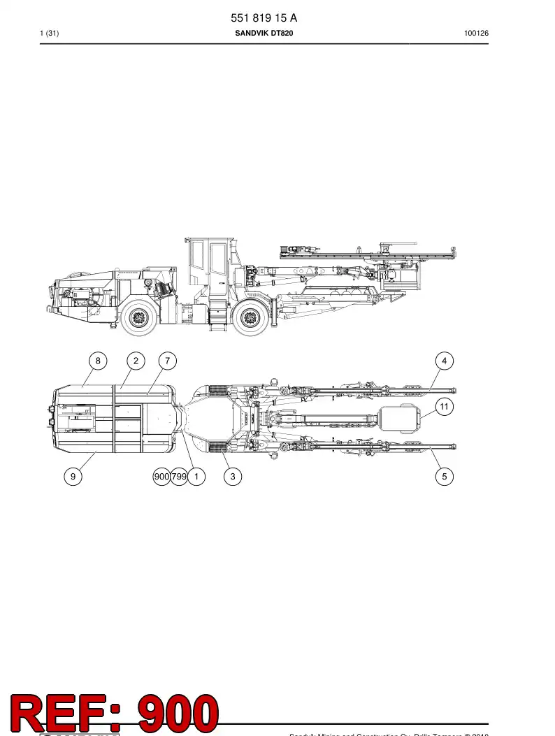 55181914 551 819 14 Separate parts - Sandvik Technical Drawing