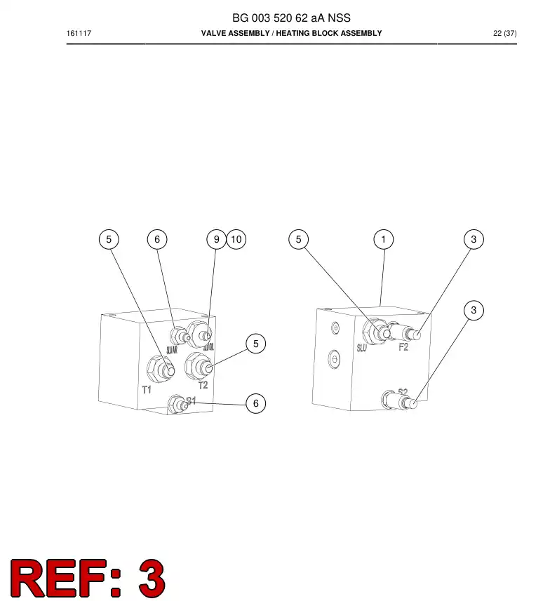 55181935 551 819 35 Transmitter, Pressure - Sandvik Technical Drawing
