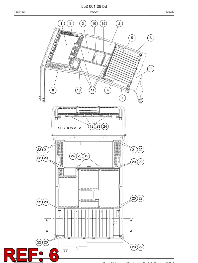 55182001b 551 820 01b Plate - Sandvik Technical Drawing