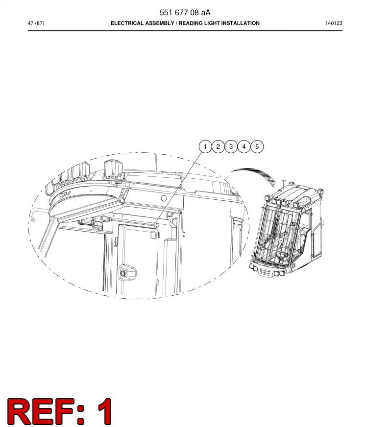 55182020a 551 820 20a Light - Sandvik Technical Drawing