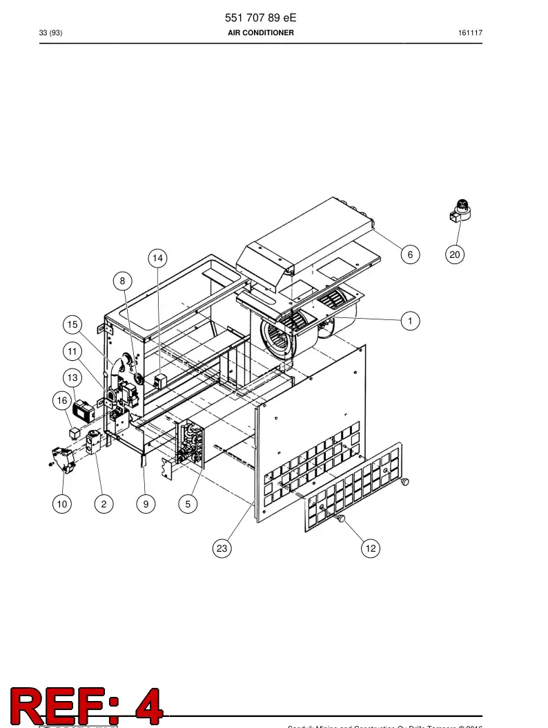 55182264 551 822 64 Adapter, Elbow - Sandvik Technical Drawing