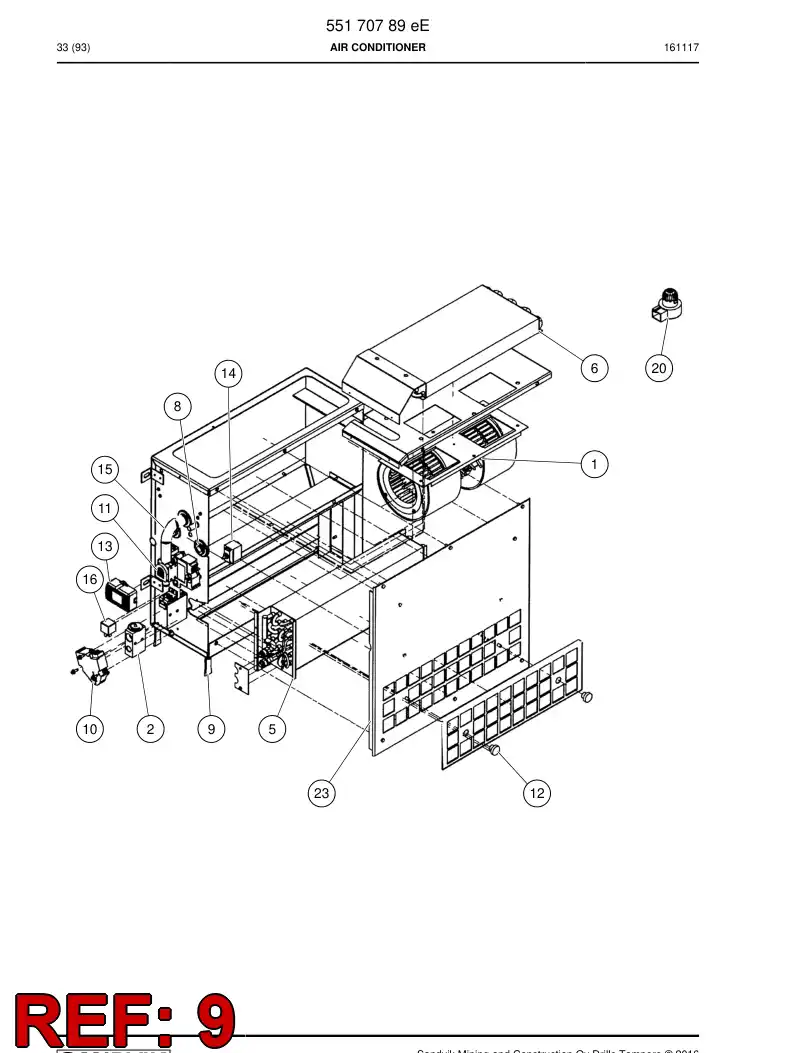 55182269 551 822 69 Valve - Sandvik Technical Drawing