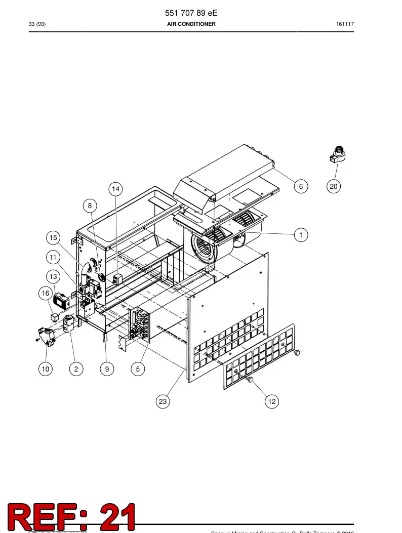 55182281 551 822 81 Hose - Sandvik Technical Drawing