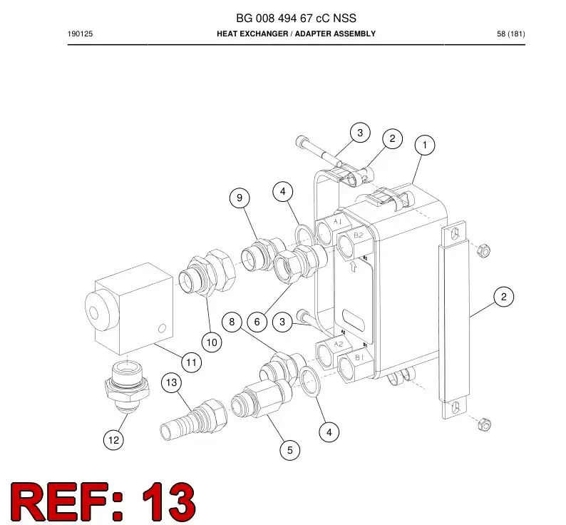 55182377 551 823 77 Fitting - Sandvik Technical Drawing