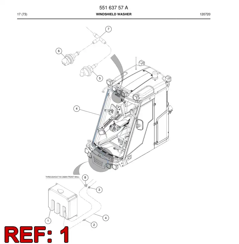55182463 551 824 63 Water pump - Sandvik Technical Drawing