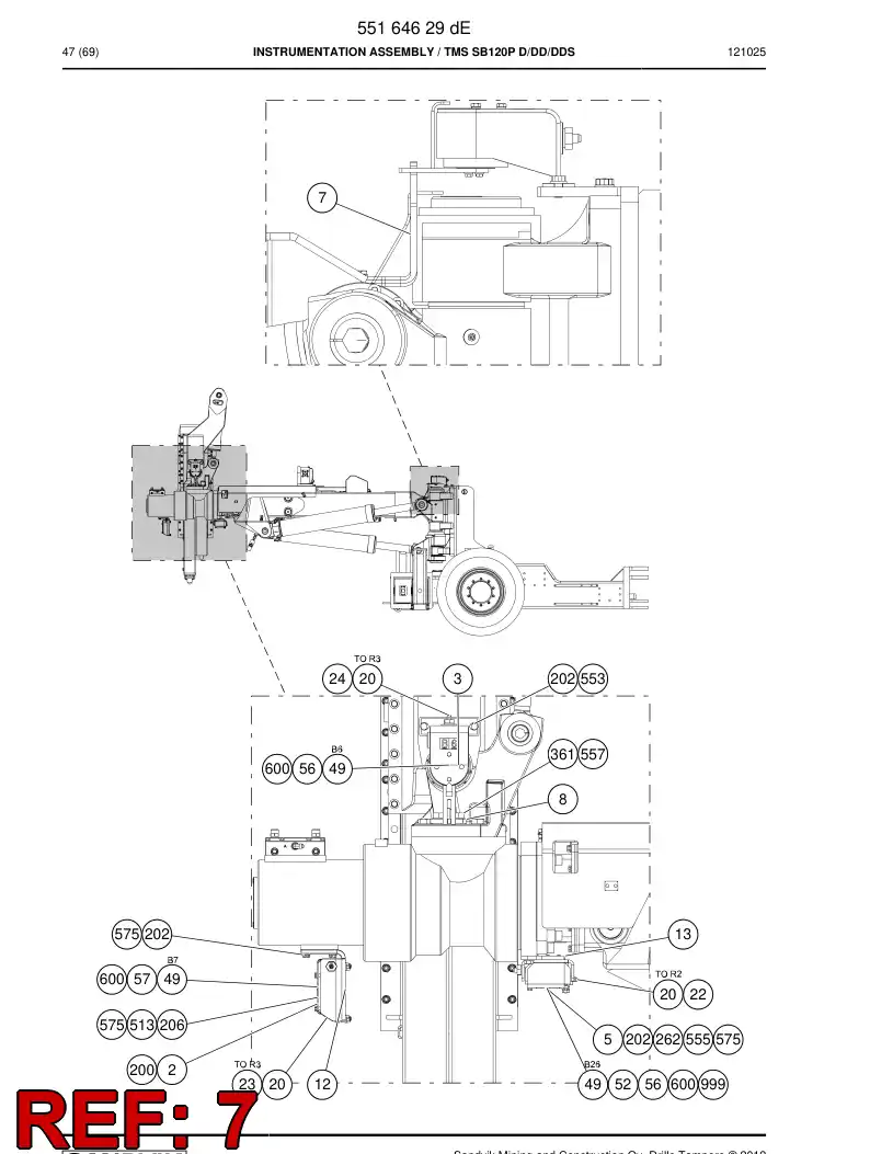 55182570 551 825 70 Plate - Sandvik Technical Drawing