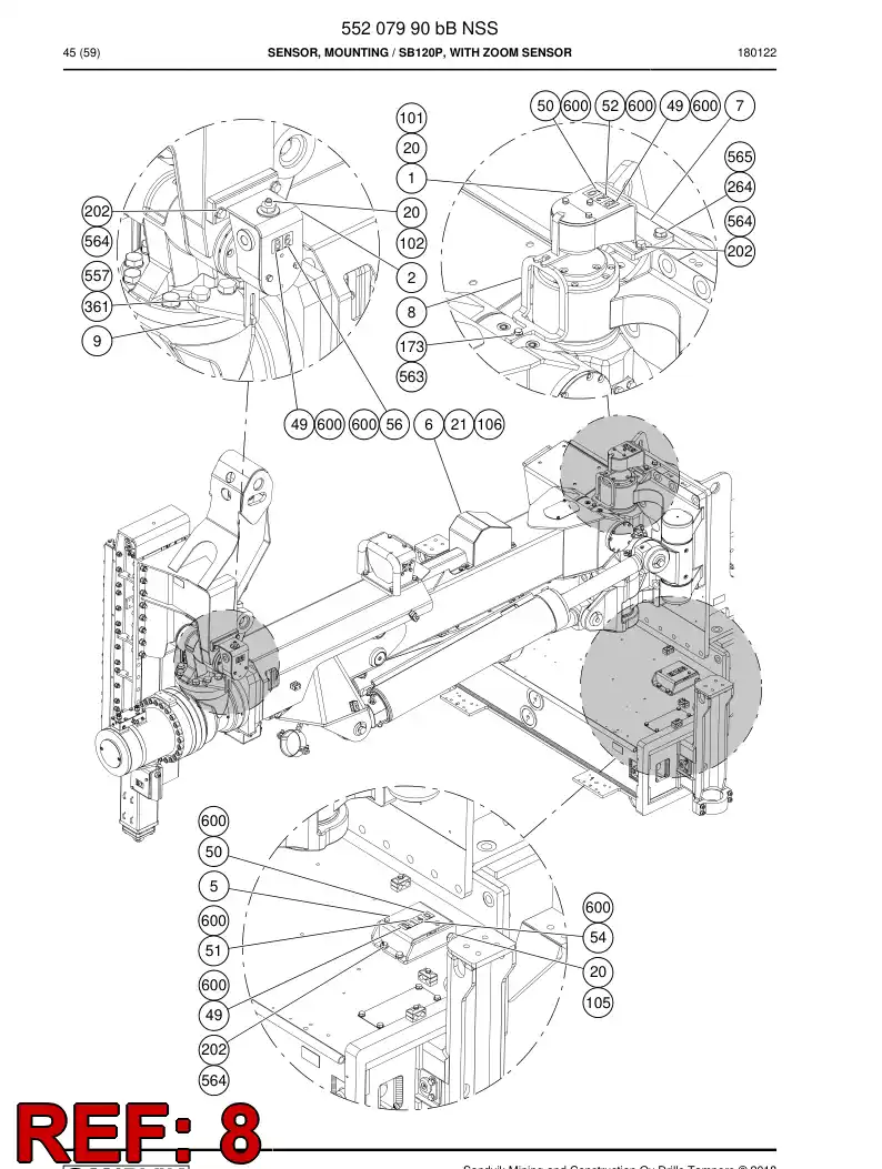 55182570a 551 825 70a Plate - Sandvik Technical Drawing