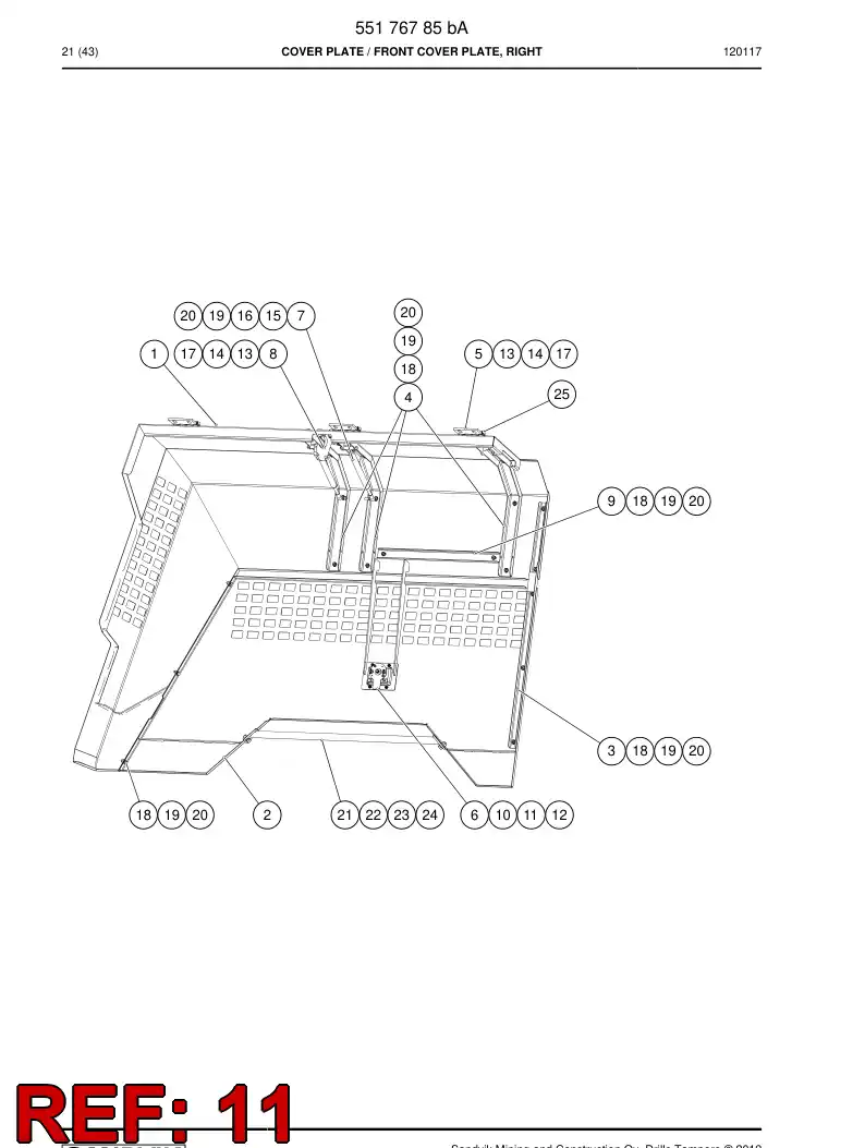 55182592 551 825 92 WASHER - Sandvik Technical Drawing