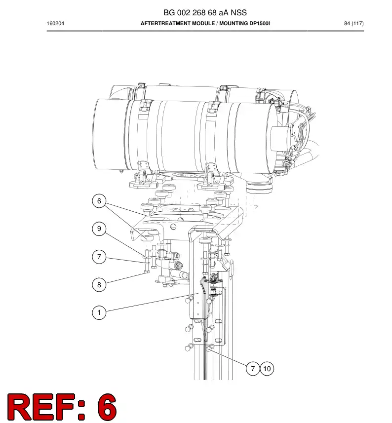 55182659 551 826 59 Damper, Hole Mount - Sandvik Technical Drawing