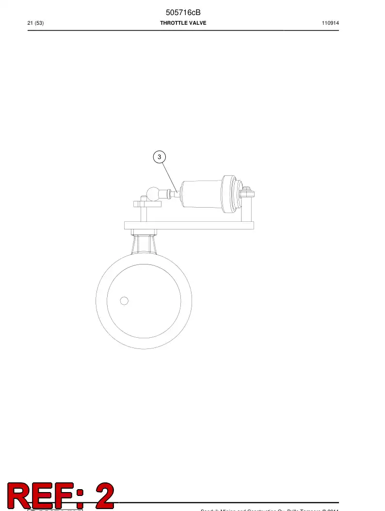 55182719 551 827 19 Lever - Sandvik Technical Drawing