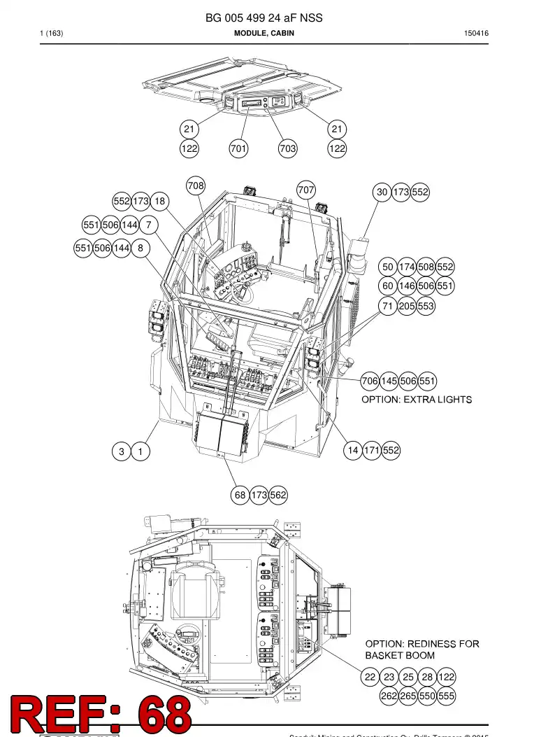 55182728 551 827 28 Bracket - Sandvik Technical Drawing