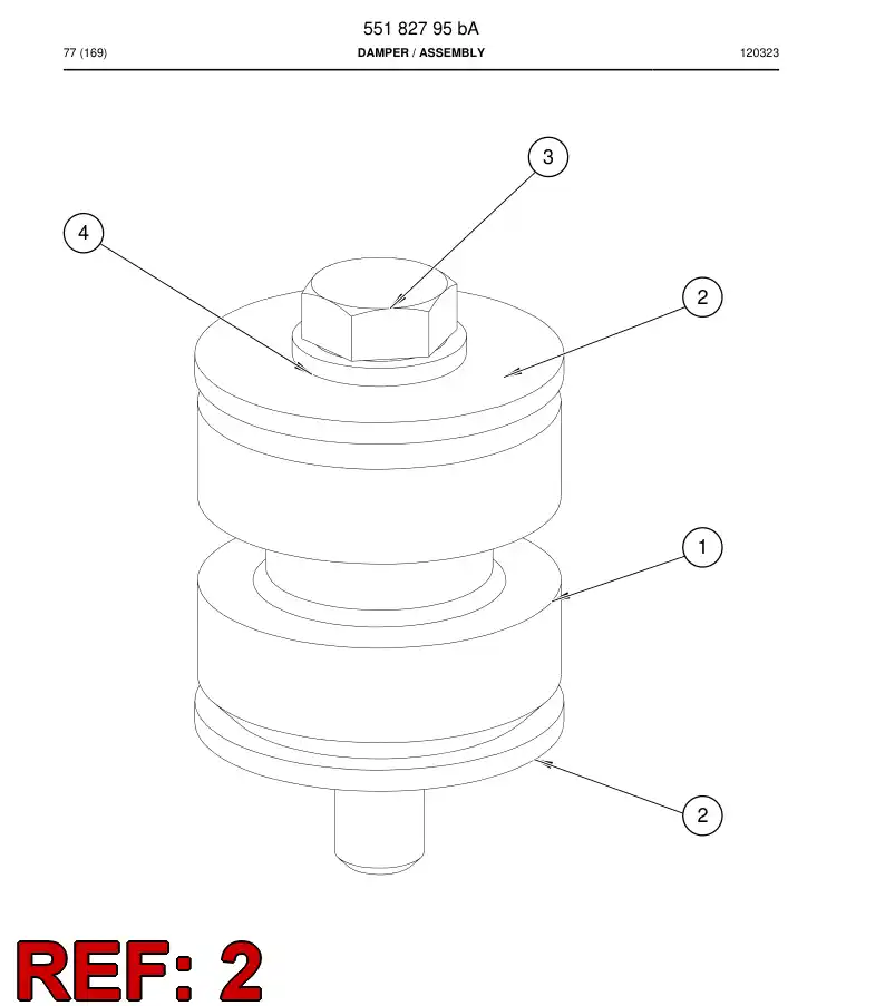 55182792 551 827 92 Washer - Sandvik Technical Drawing