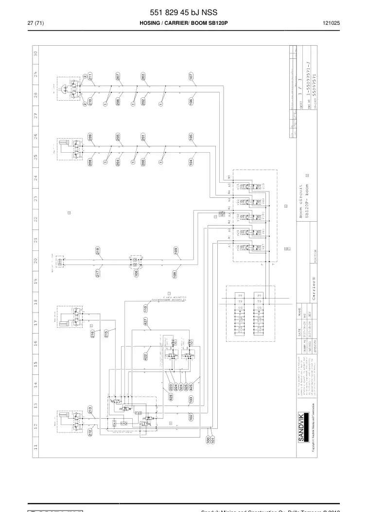 55182945b 551 829 45b HOSING - Sandvik Technical Drawing