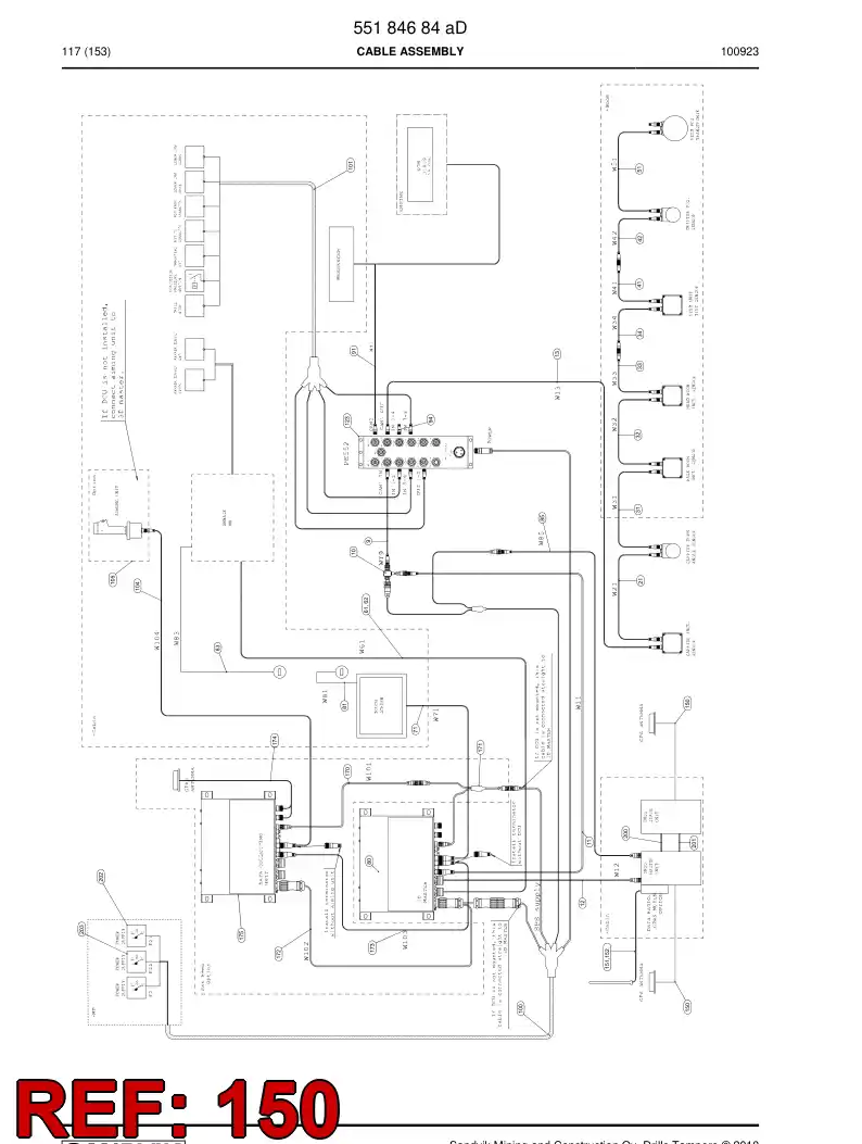 55182949 551 829 49 Cable - Sandvik Technical Drawing